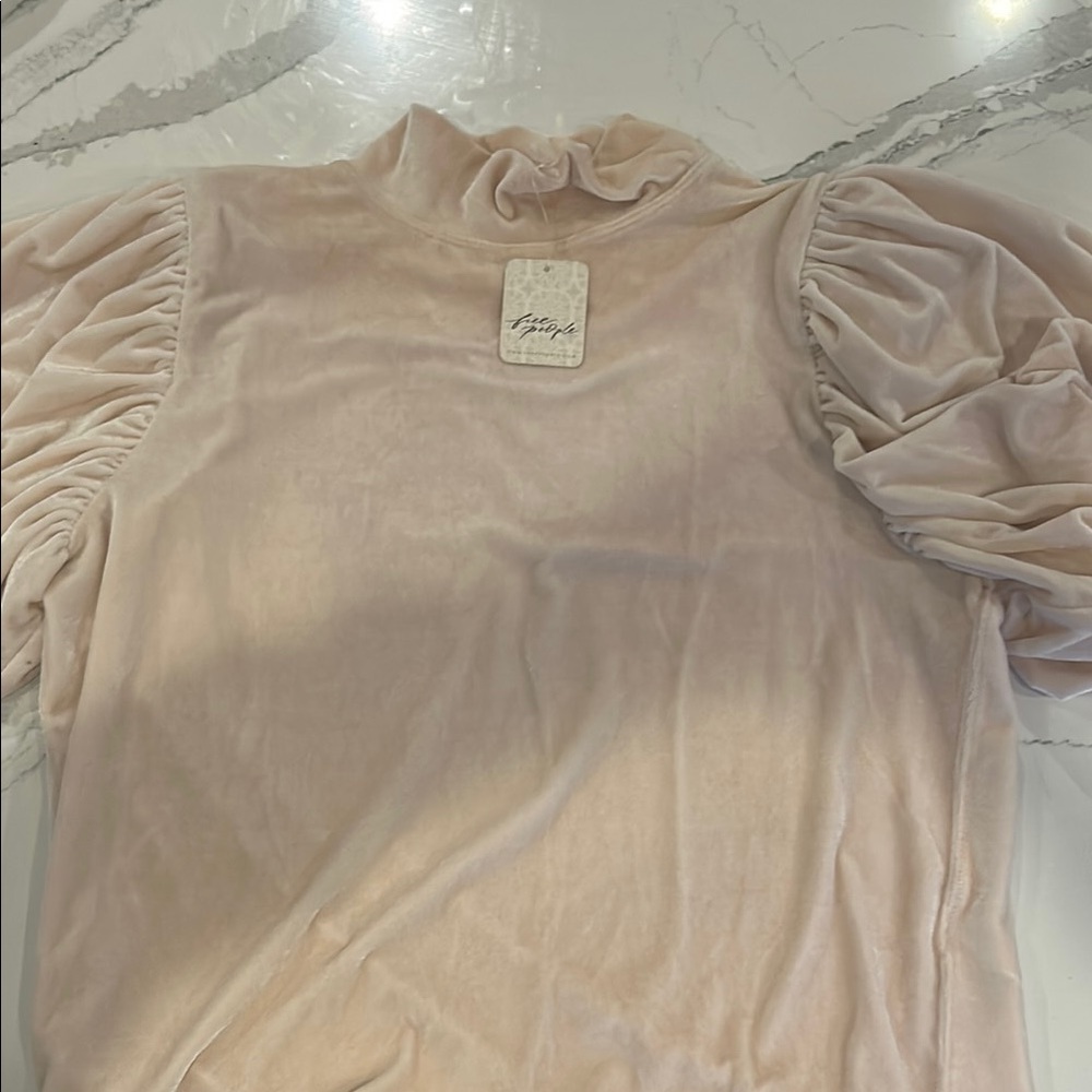 Free people velvet blouse